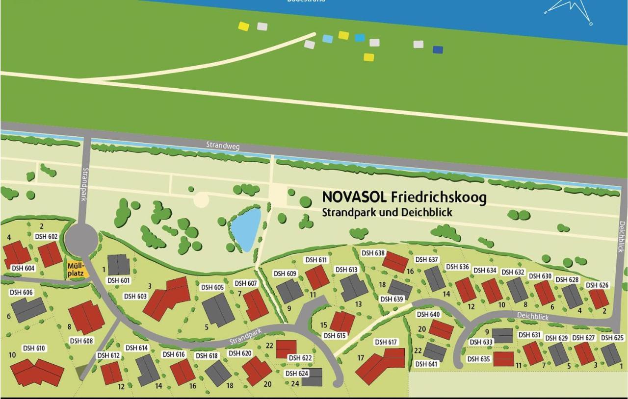 Friedrichskoog-Deichblick 12 Villa Bagian luar foto